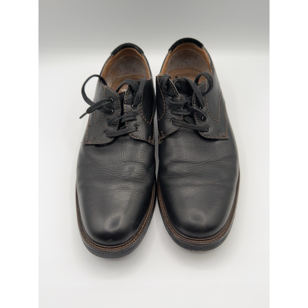 Dockers Parkway 90-36214 Dress Men's Sz 9.5M Black Leather Lace Up‎ Round Toe